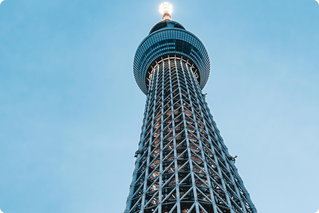 tokyo tower from down