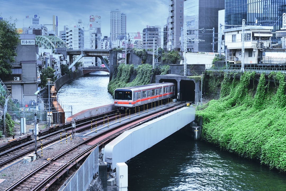 Tokyo cityscape train Yamanote Line