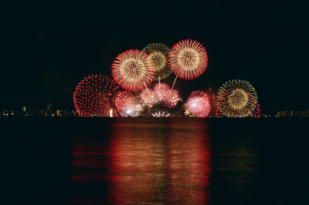 Tamagawa fireworks festival night