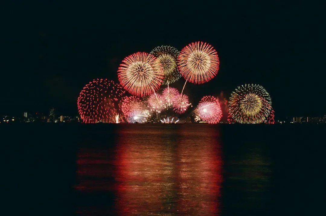 Tamagawa fireworks festival night
