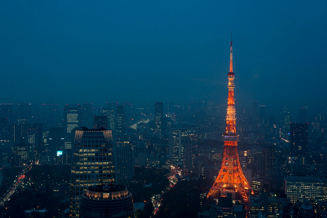 Sumida River Tokyo night Skytree