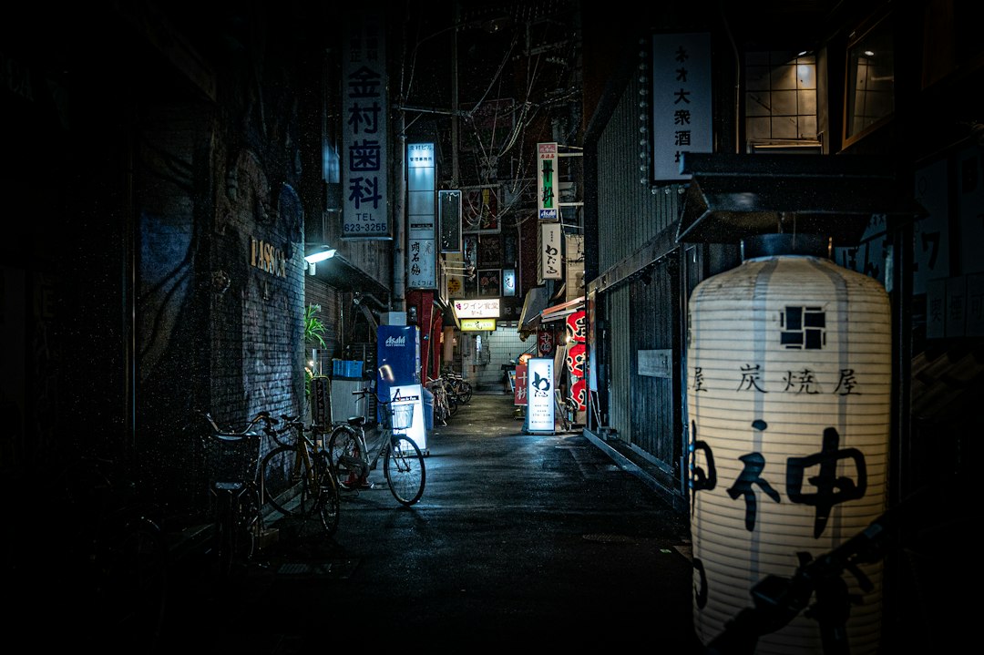 Teramachi quiet temple street Osaka